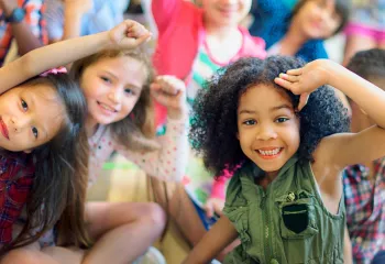 Group of Kids in Gym