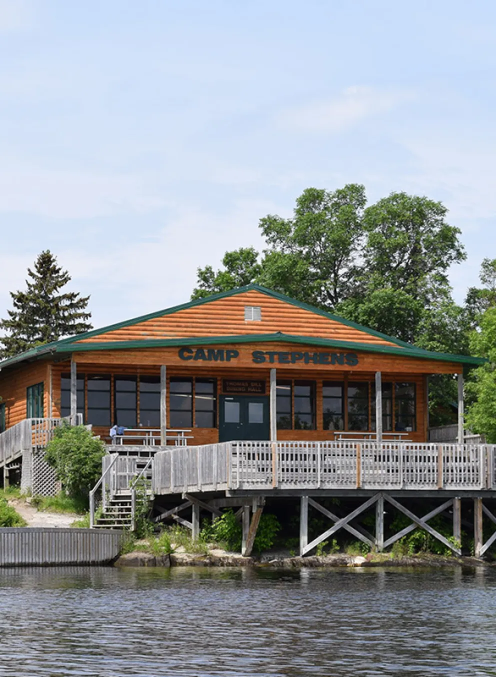Camp Stephens from the water