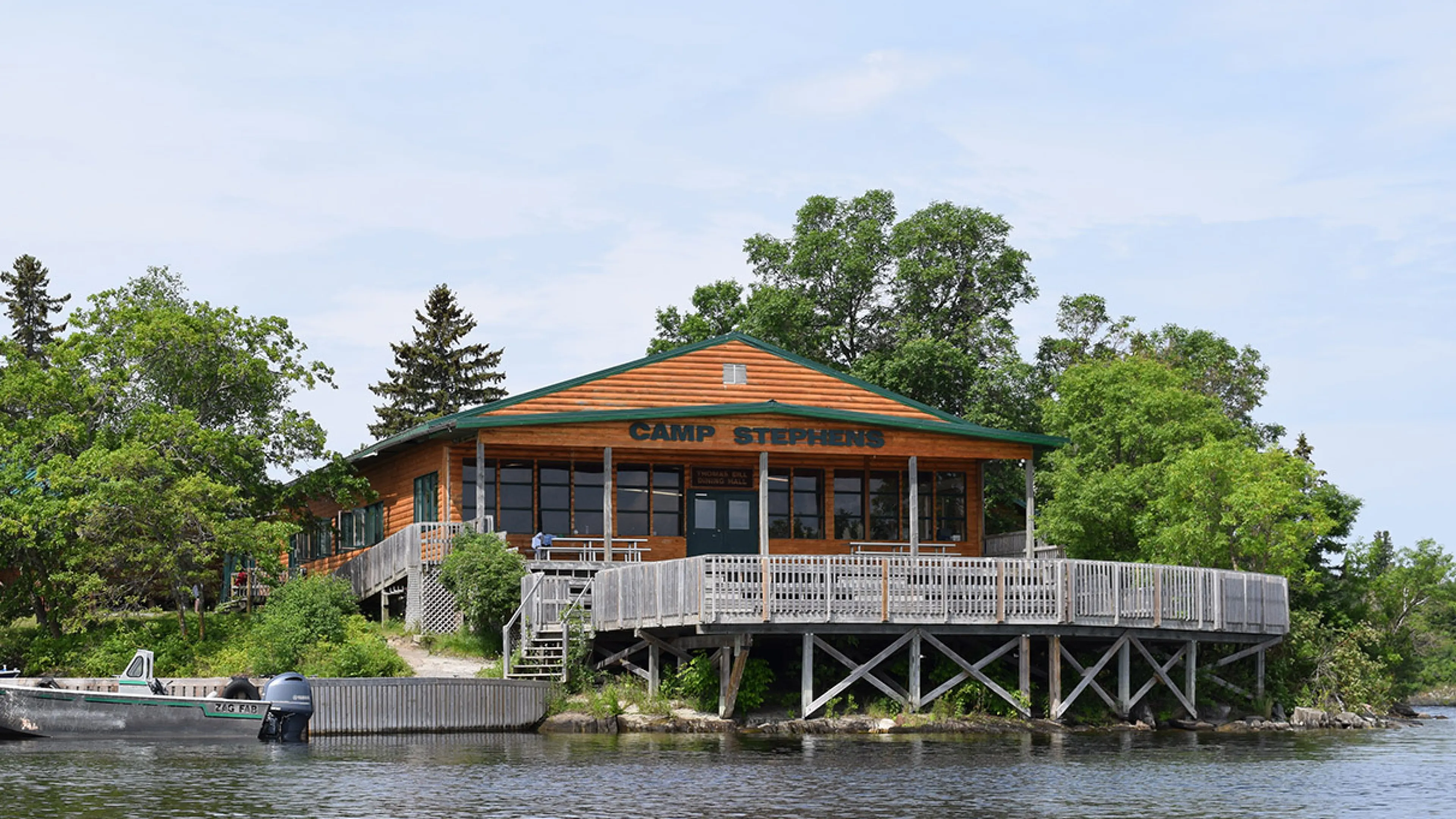 Camp Stephens from the water