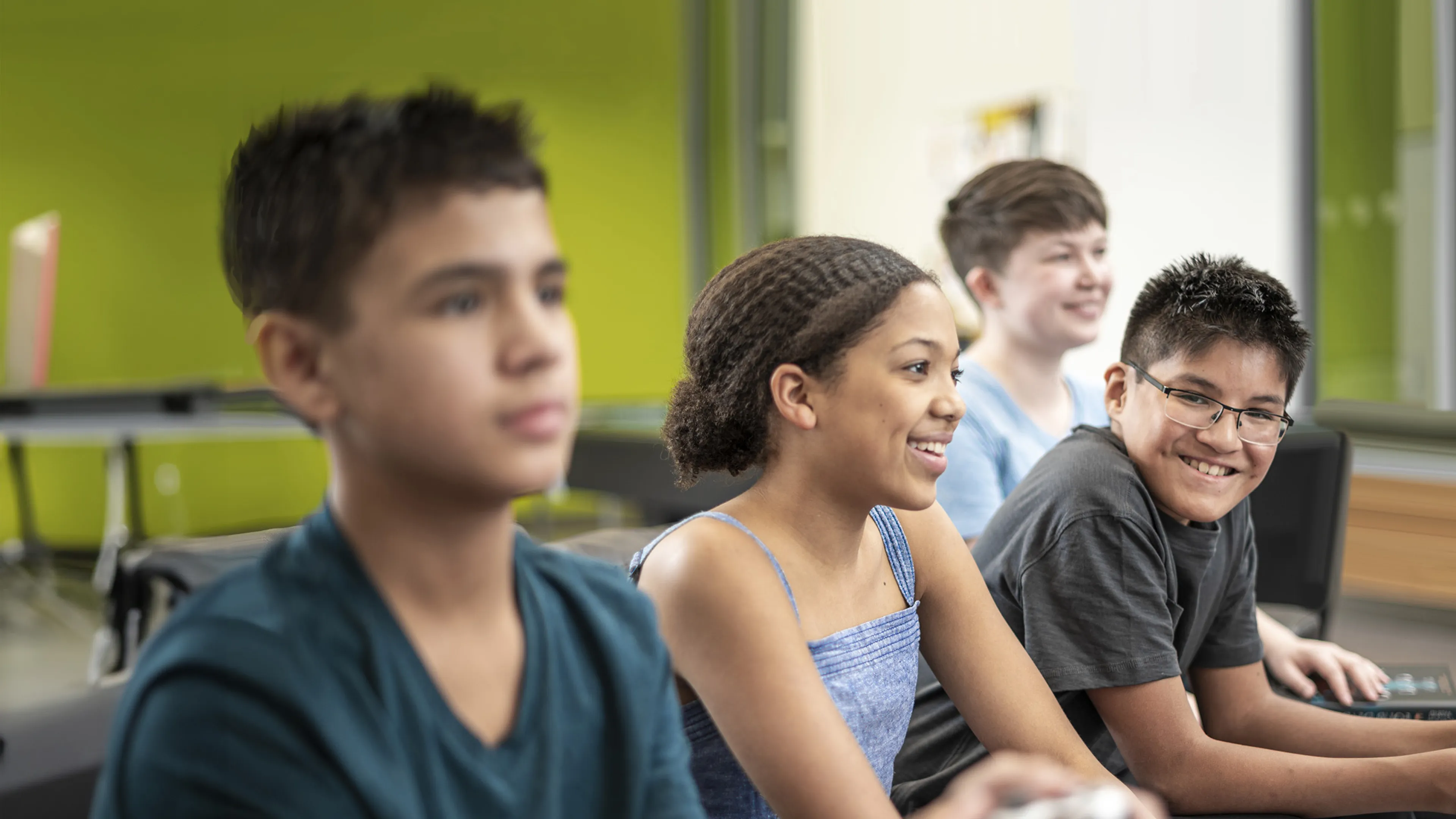 Group of Youth Sitting Together