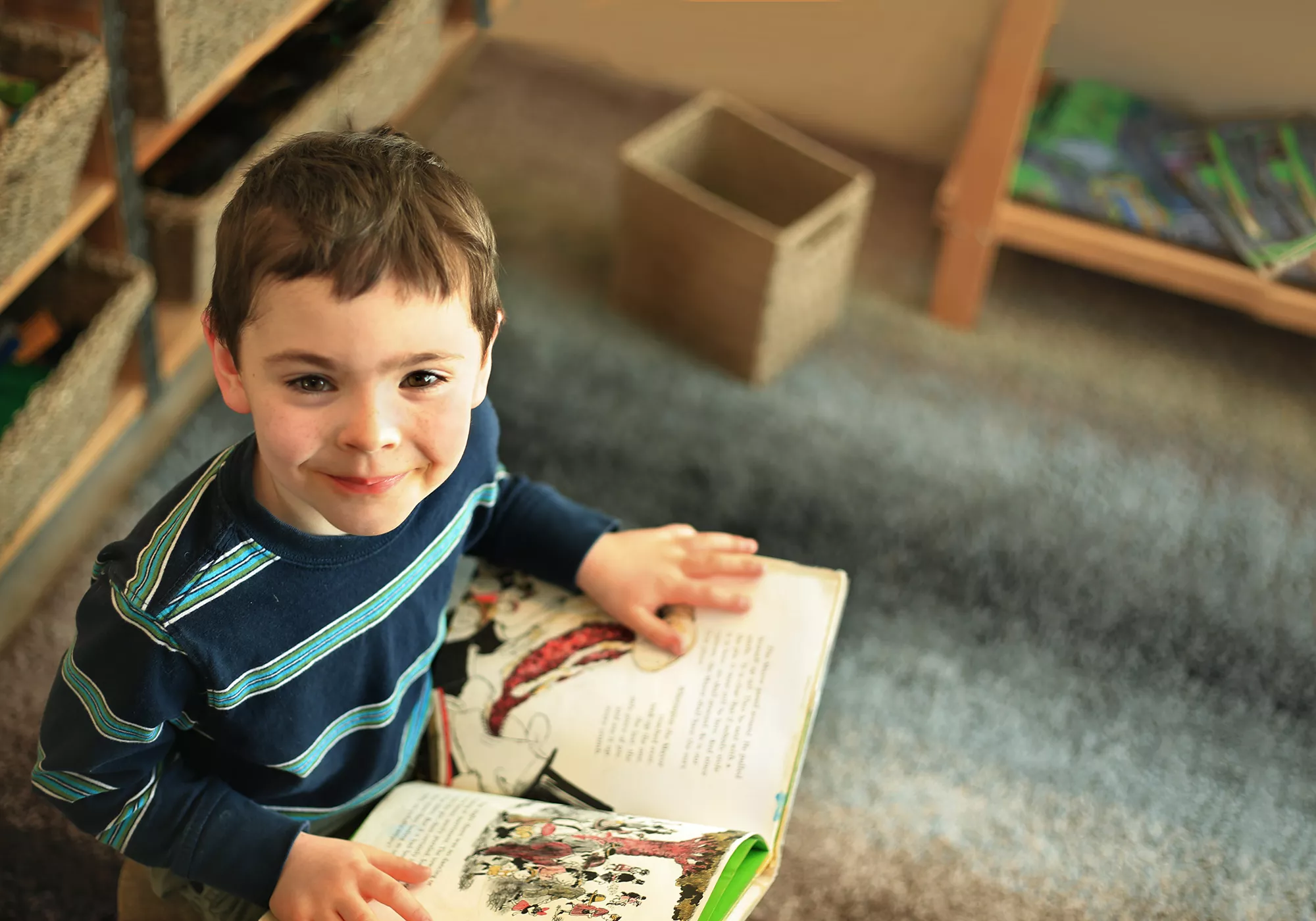 Boy Reading a Book