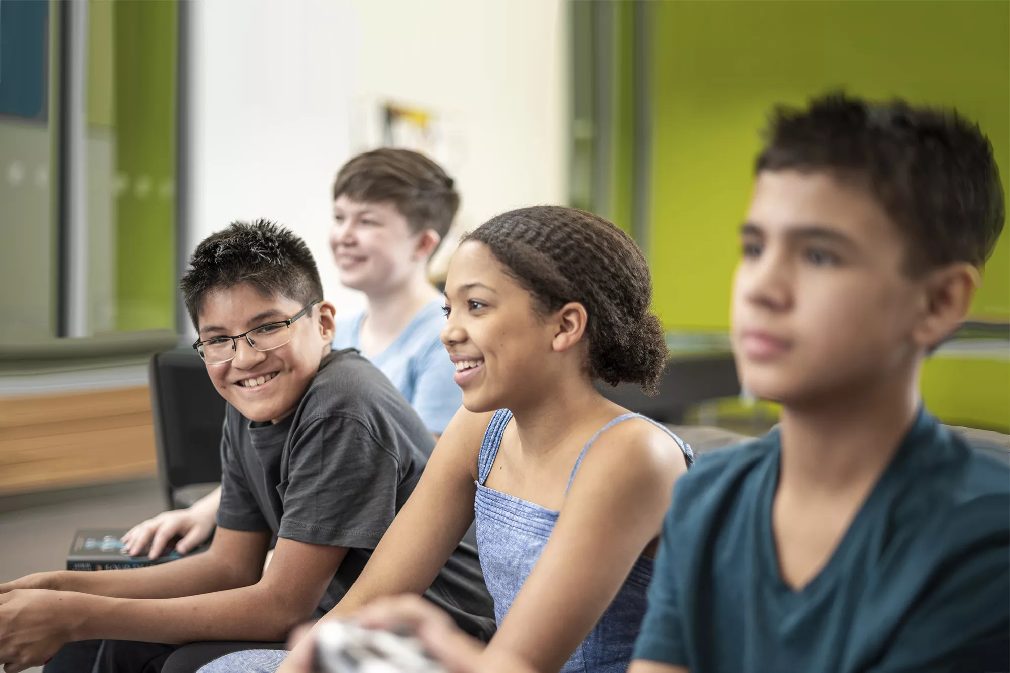 Group of Youth Sitting Together