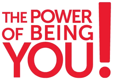 The Power of Being You! Wordmark in Red