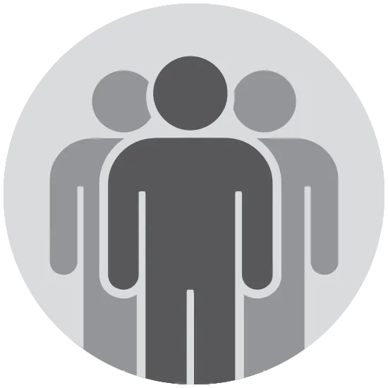 [Image] Leadership icon depicting one person standing in front of a group