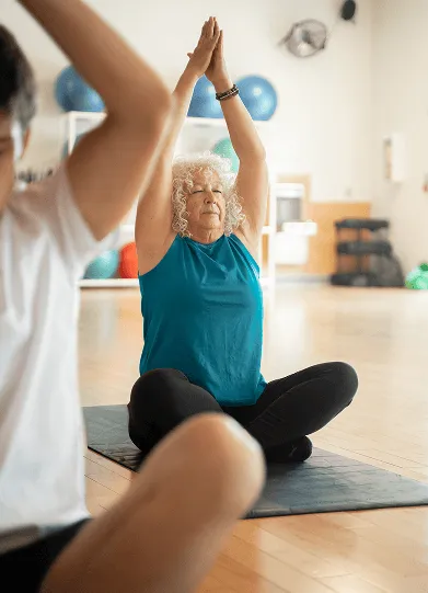 Woman doing yoga