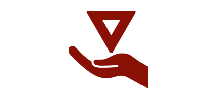 Icon of Hand Holding Mind Body Spirit Symbol