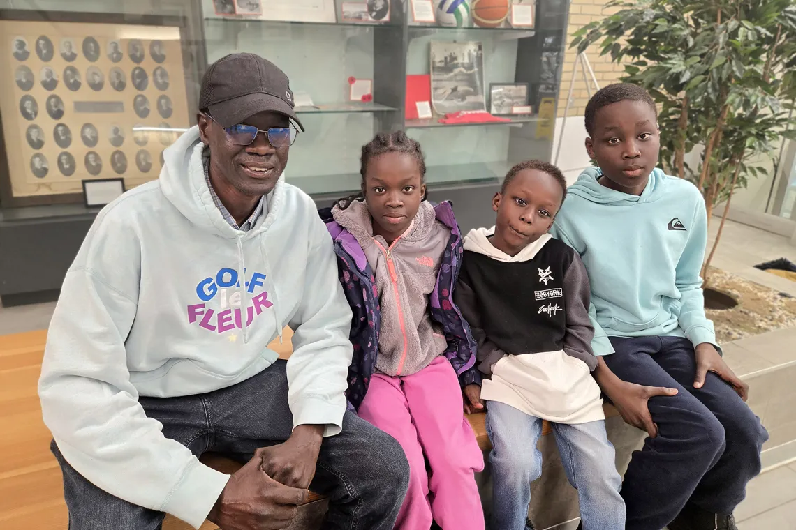 James & family at the Downtown Y
