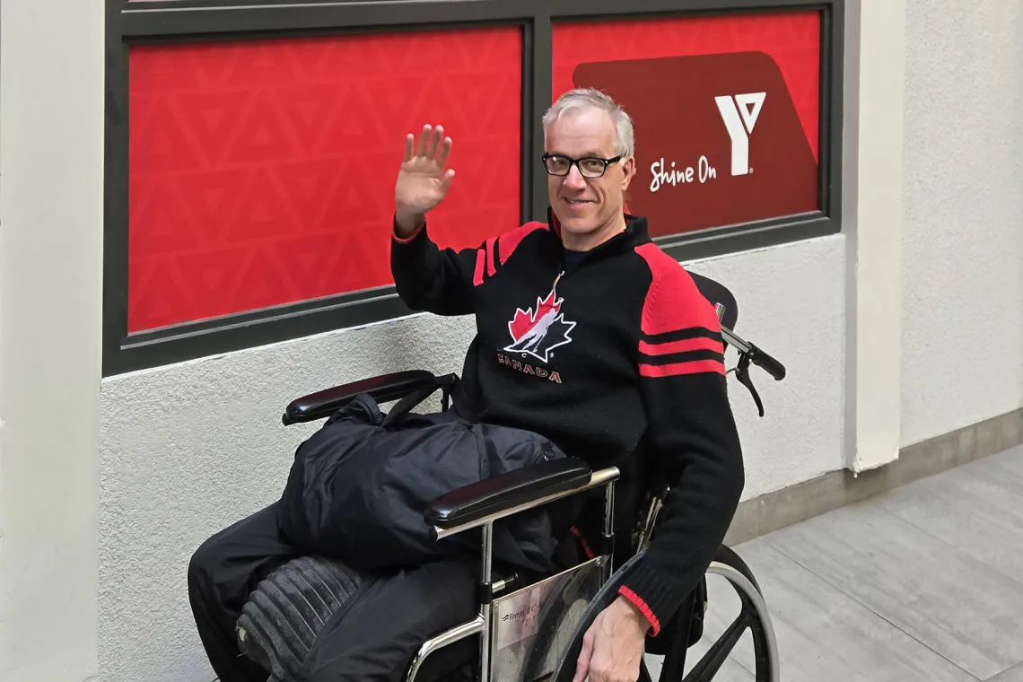 Michael at the Downtown Y