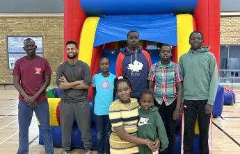 Nyreyak and family with Y staff