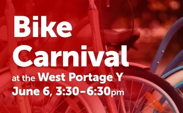 Bicycle wheel image with Bike Carnival text