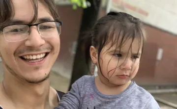 {image} Jordan with child